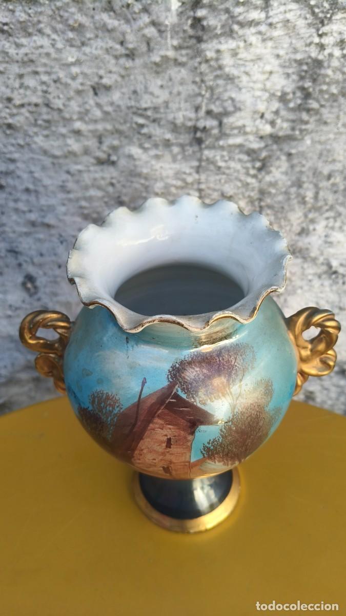 Antig&uuml;edades: Vase fa&iuml;ence italienne 1940 - Foto 5
