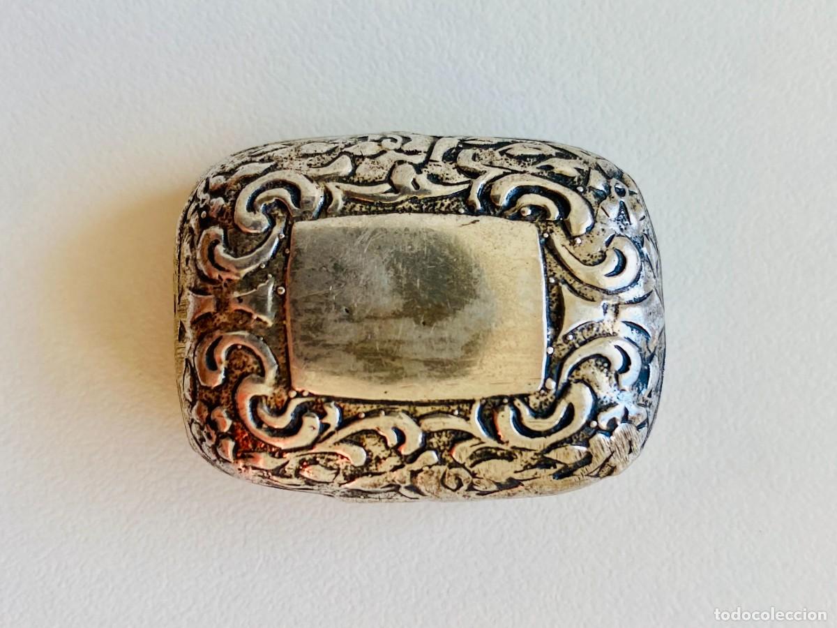 Antig&uuml;edades: pastillero plata 800 - Foto 3