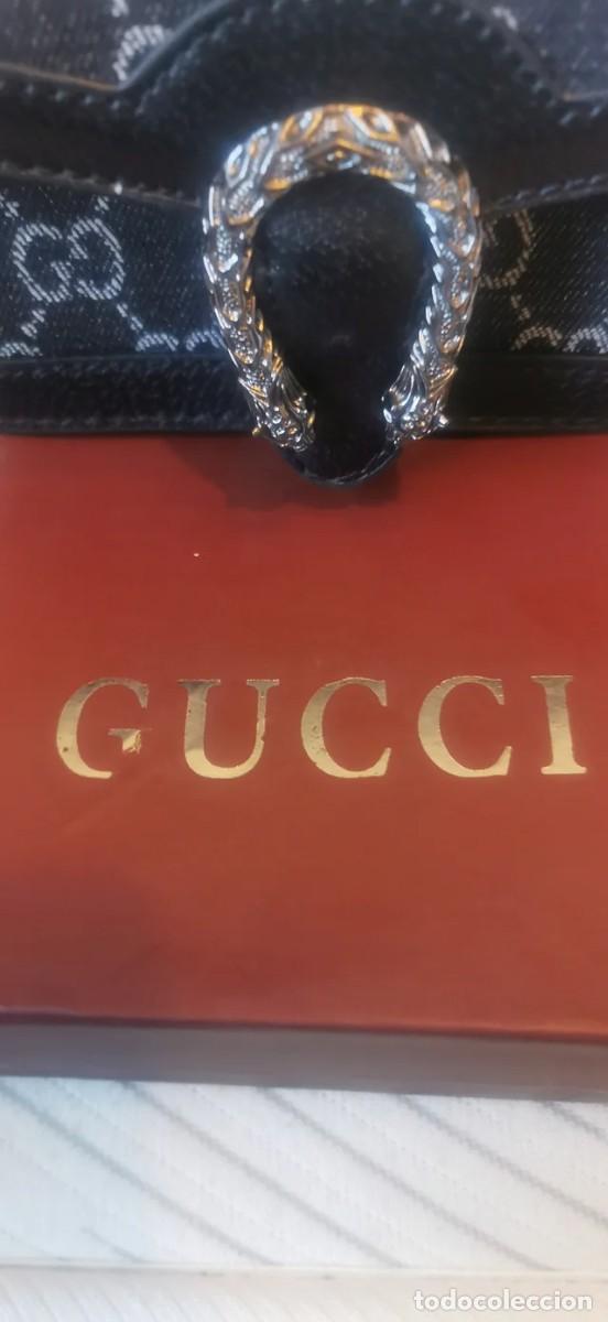 Antig&uuml;edades: Bolsos de mano Gucci Negro de en Denim - Foto 2