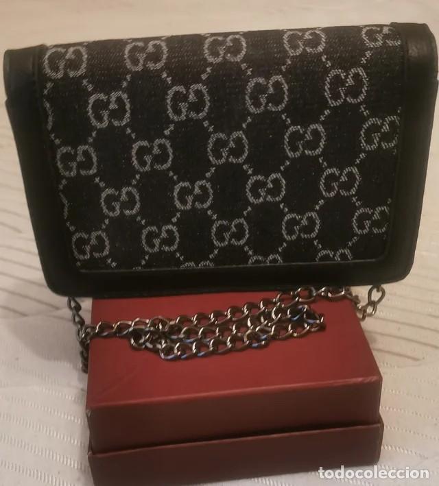 Antig&uuml;edades: Bolsos de mano Gucci Negro de en Denim - Foto 7