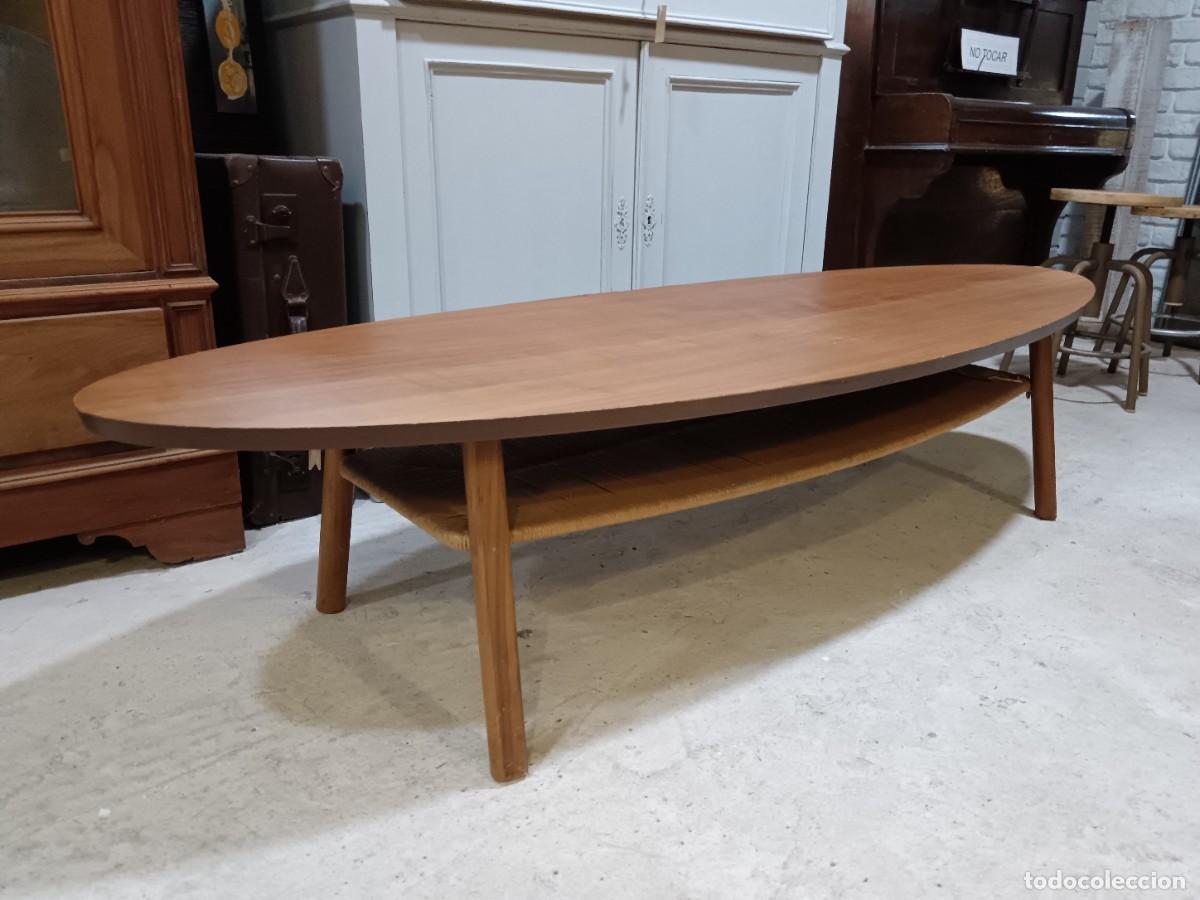 Antig&uuml;edades: MESA BAJA DE MADERA A&Ntilde;OS 50 - Foto 3