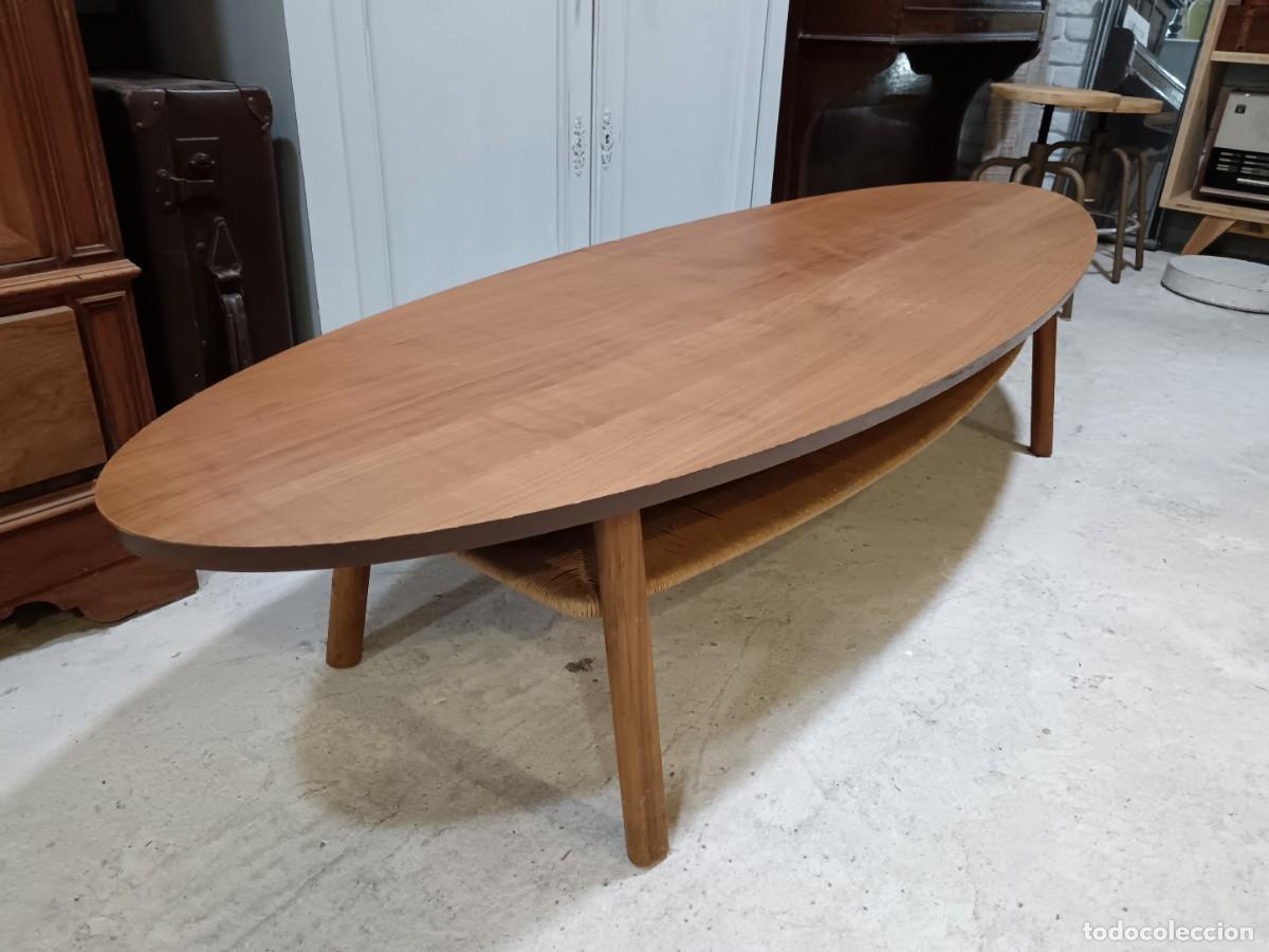 Antig&uuml;edades: MESA BAJA DE MADERA A&Ntilde;OS 50 - Foto 4