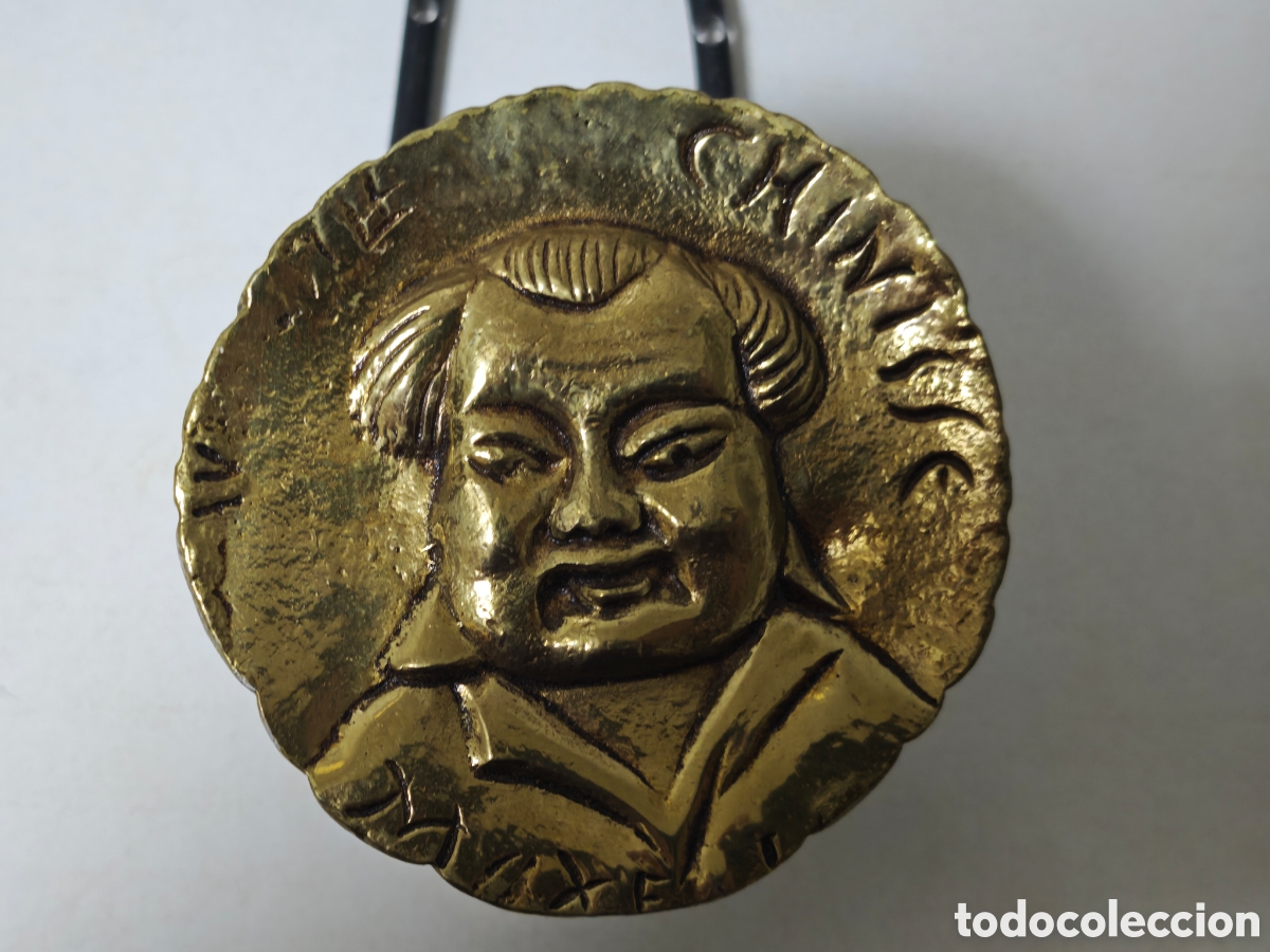 Antig&uuml;edades: PERCHERO ANTIGUO BRONCE HIERRO FUNDIDO - Foto 1