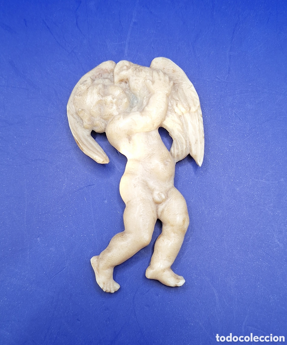 Antig&uuml;edades: Placa Religiosa Ni&ntilde;o - &Aacute;ngel - Querub&iacute;n - - Foto 5