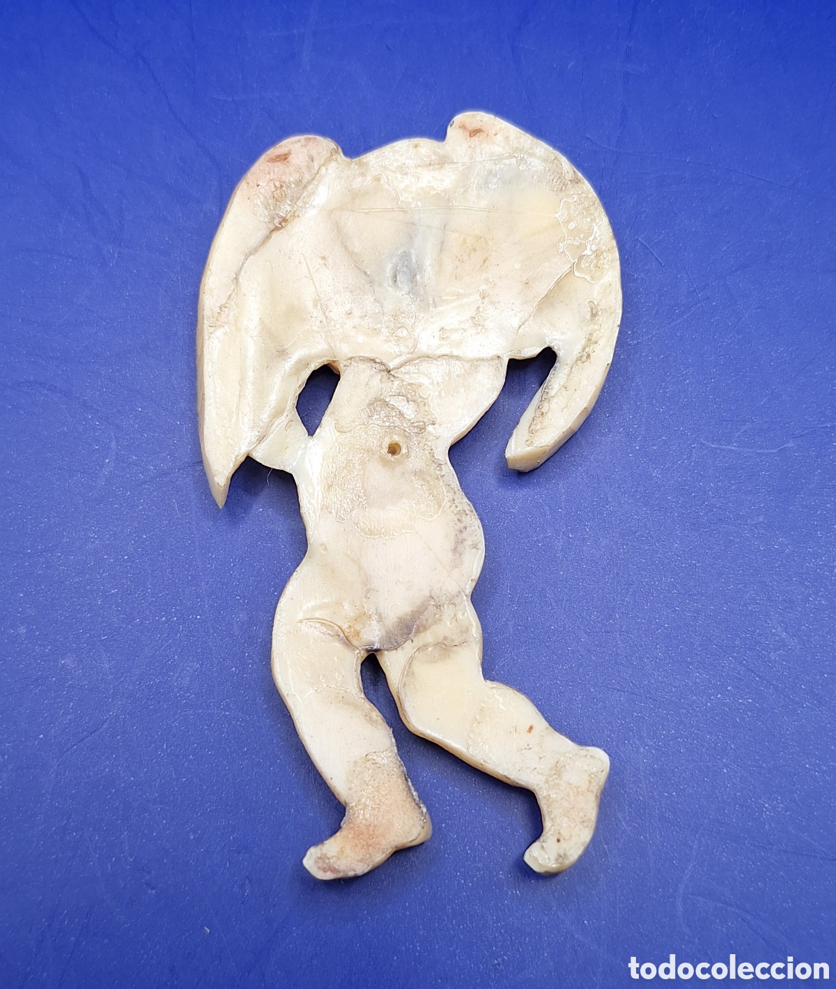Antig&uuml;edades: Placa Religiosa Ni&ntilde;o - &Aacute;ngel - Querub&iacute;n - - Foto 9