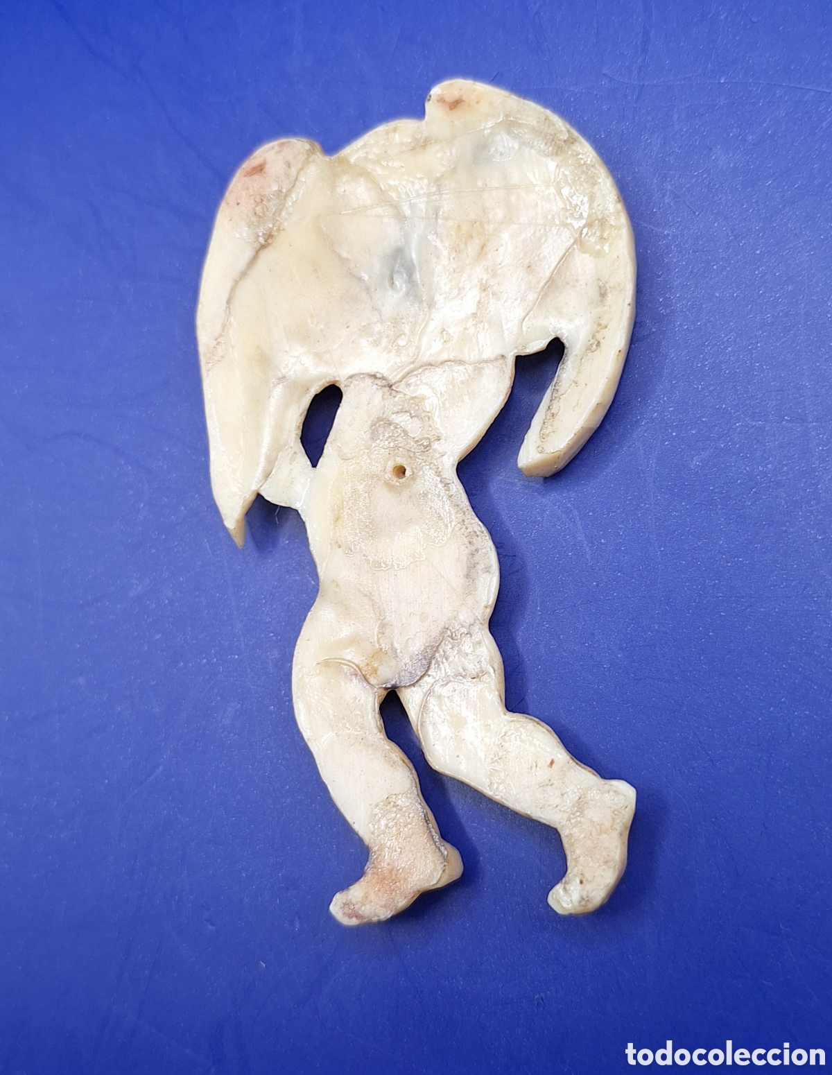 Antig&uuml;edades: Placa Religiosa Ni&ntilde;o - &Aacute;ngel - Querub&iacute;n - - Foto 10