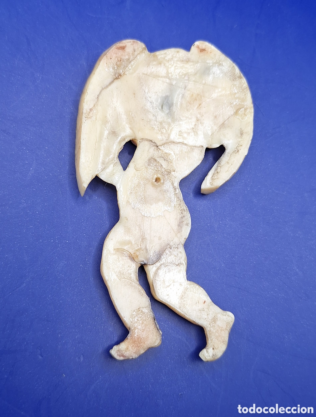 Antig&uuml;edades: Placa Religiosa Ni&ntilde;o - &Aacute;ngel - Querub&iacute;n - - Foto 11