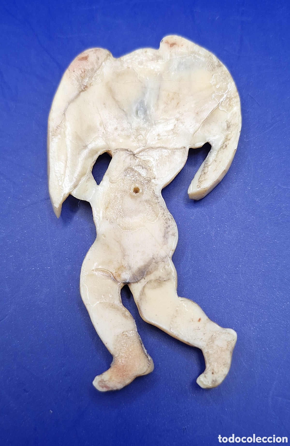 Antig&uuml;edades: Placa Religiosa Ni&ntilde;o - &Aacute;ngel - Querub&iacute;n - - Foto 12