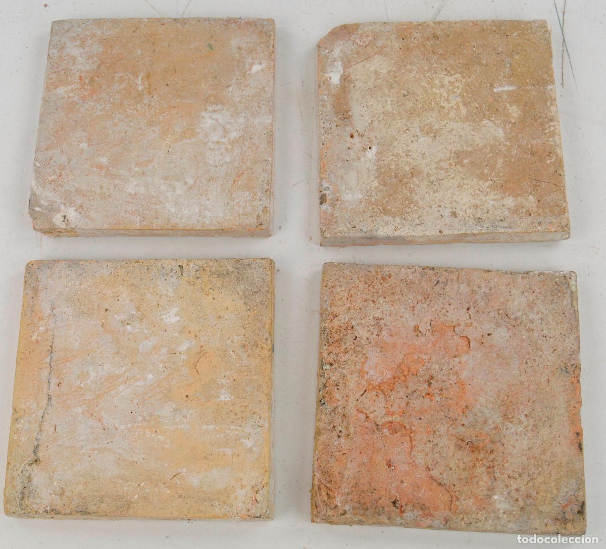 Antig&uuml;edades: Conjunto de 4 azulejos del siglo XVII. - Foto 3