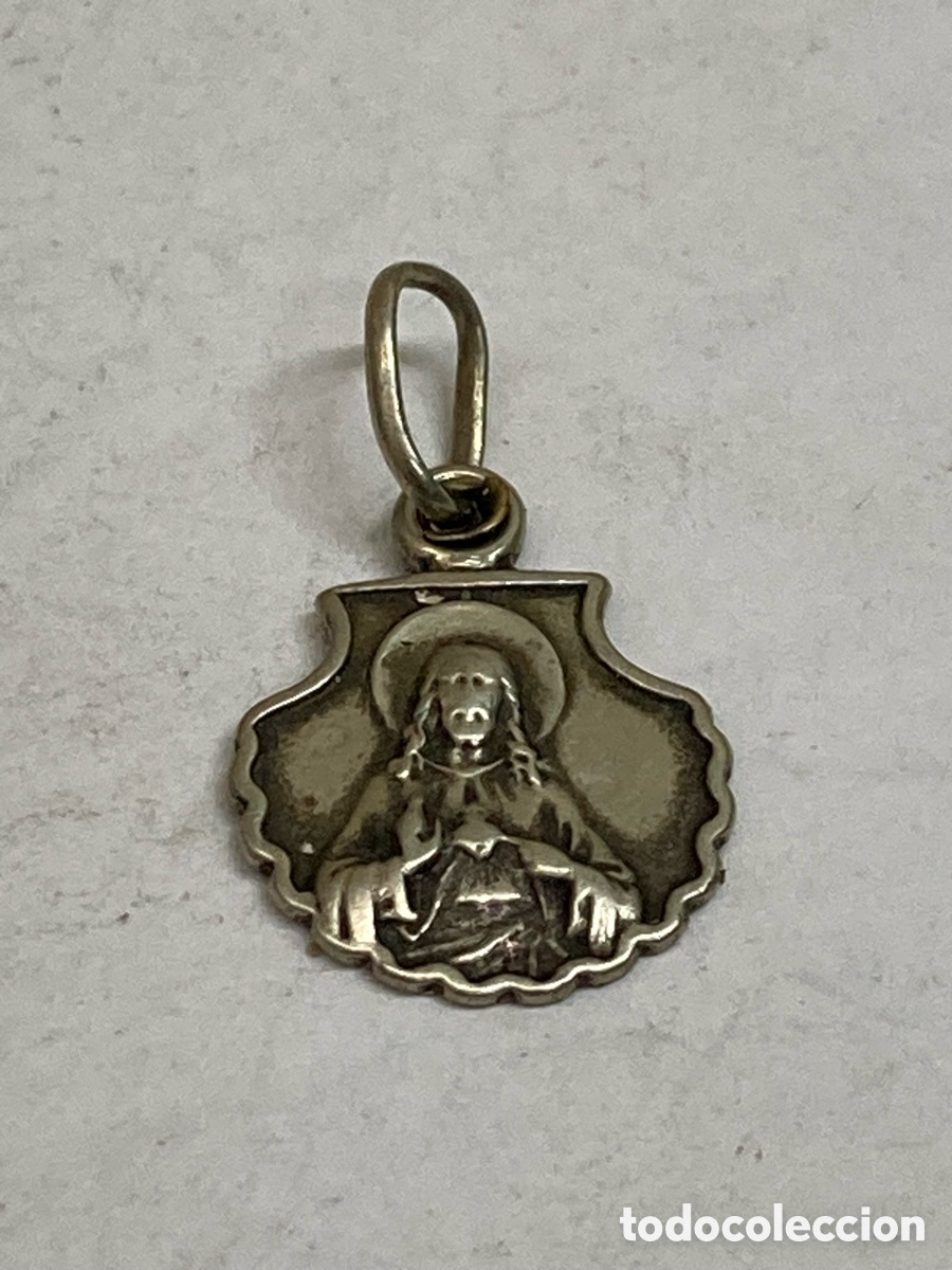 Antig&uuml;edades: Medalla de plata religiosa C449 - Foto 1