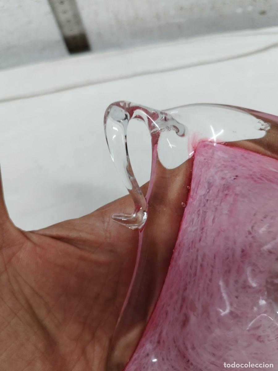 Antig&uuml;edades: Centro de mesa de cristal. Tipo cesto - Foto 6