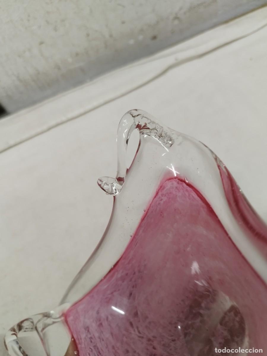 Antig&uuml;edades: Centro de mesa de cristal. Tipo cesto - Foto 7