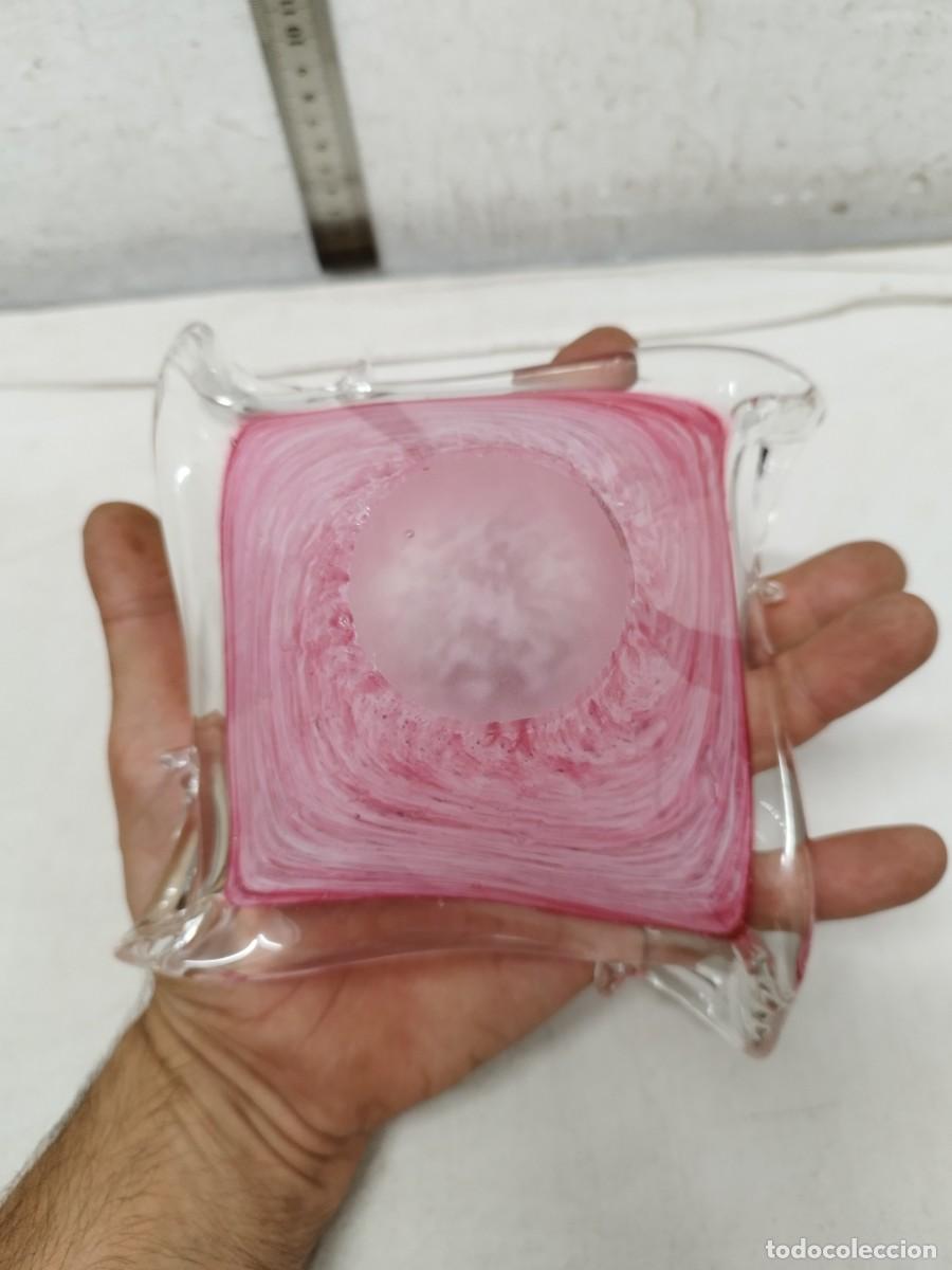 Antig&uuml;edades: Centro de mesa de cristal. Tipo cesto - Foto 10