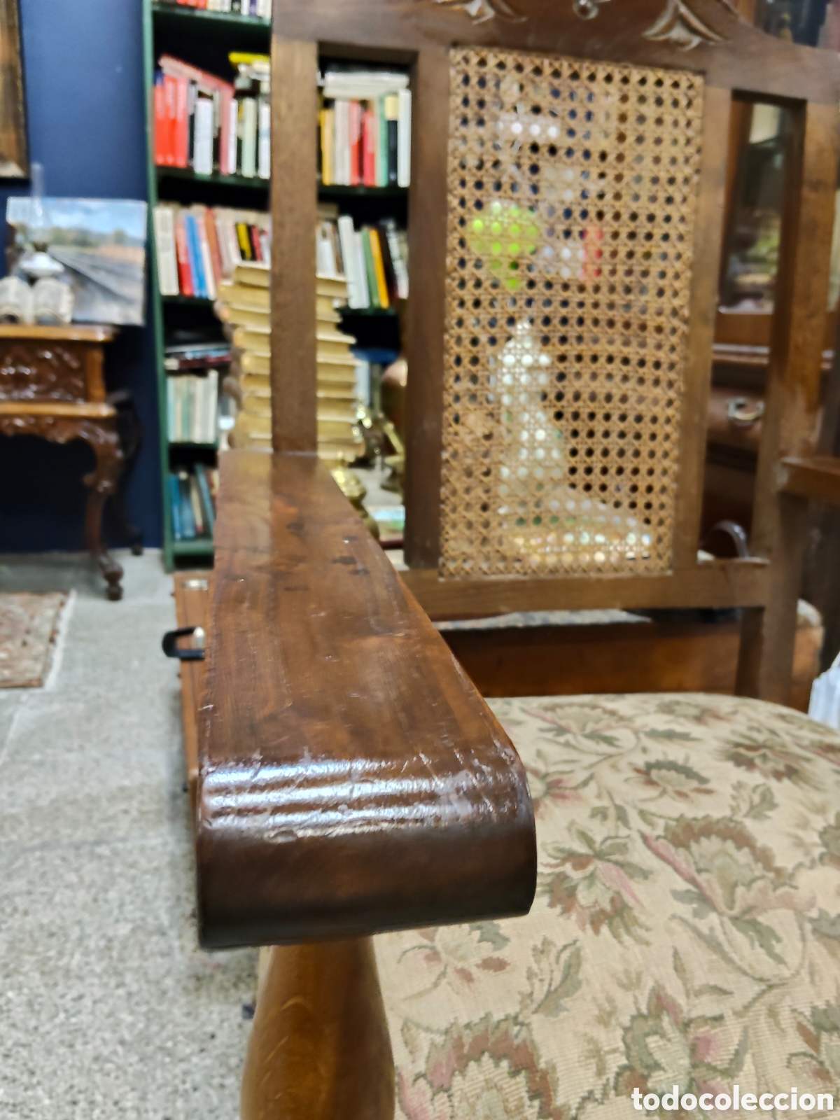 Antig&uuml;edades: Antiguo sill&oacute;n Castellano - Foto 2
