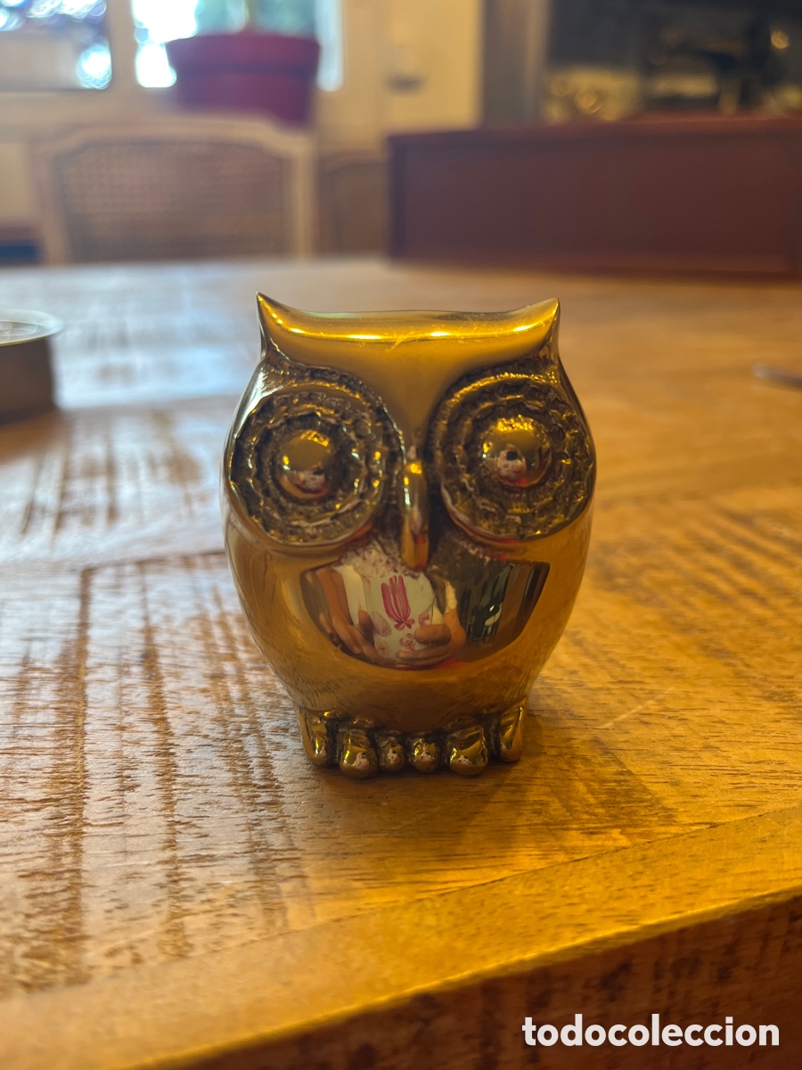 Antiques: B&uacute;ho de bronce a&ntilde;os 70