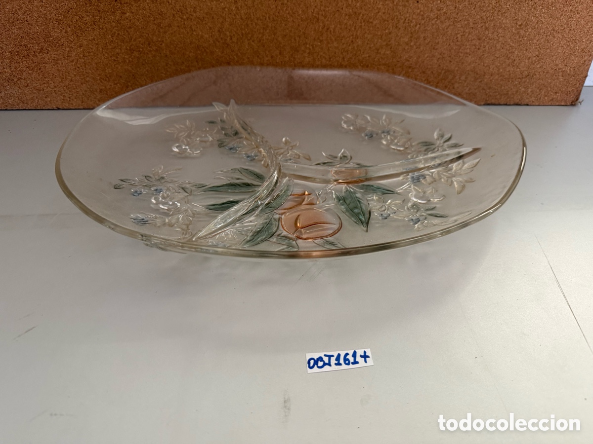 Antig&uuml;edades: Bandeja de cristal tres compartimentos - Foto 1