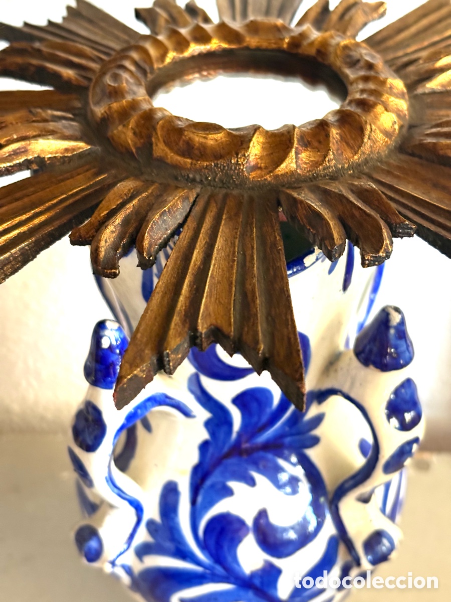 Antig&uuml;edades: ESPEJO SOL MADERA DORADA. - Foto 12
