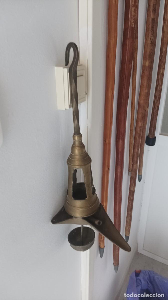Antig&uuml;edades: Antiguo Candil de Bronce. - Foto 2