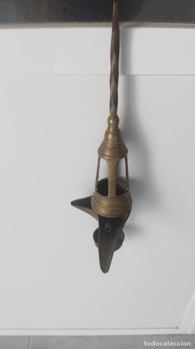 Antig&uuml;edades: Antiguo Candil de Bronce. - Foto 7