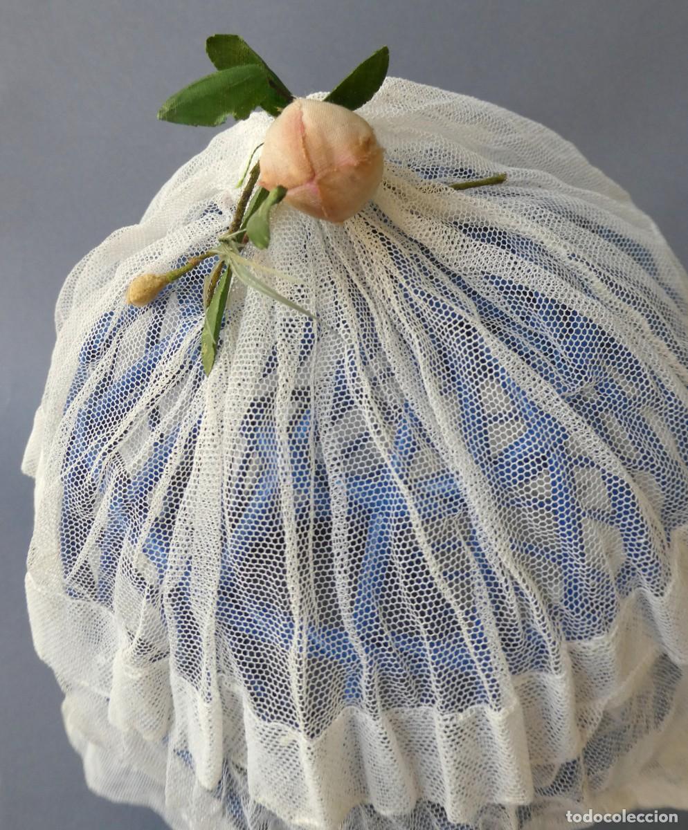 Antig&uuml;edades: ANTIGUO GORRO DE ENCAJE PPIO.S.XX - Foto 3