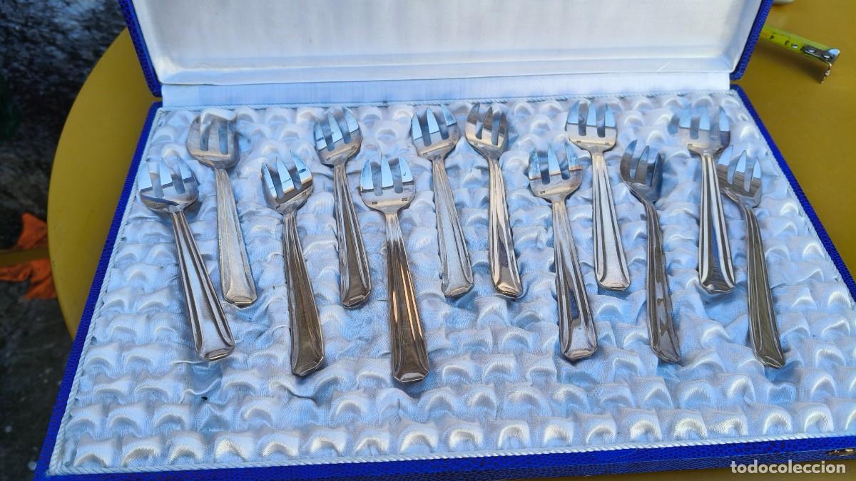 Antig&uuml;edades: Coffret &agrave; dessert banado de plata - Foto 1