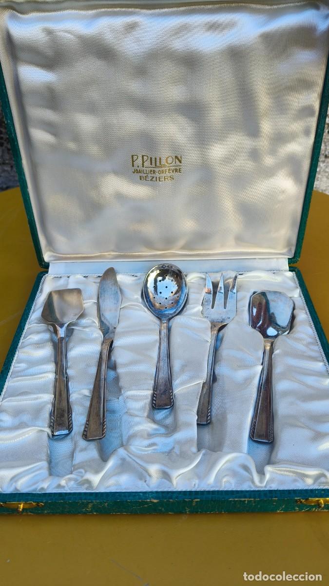 Antig&uuml;edades: Service a dessert argent plaqu&eacute; - Foto 1