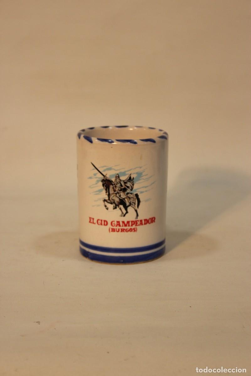 Oggetti Antichi: Taza con ilustraci&oacute;n del Cid Campeador