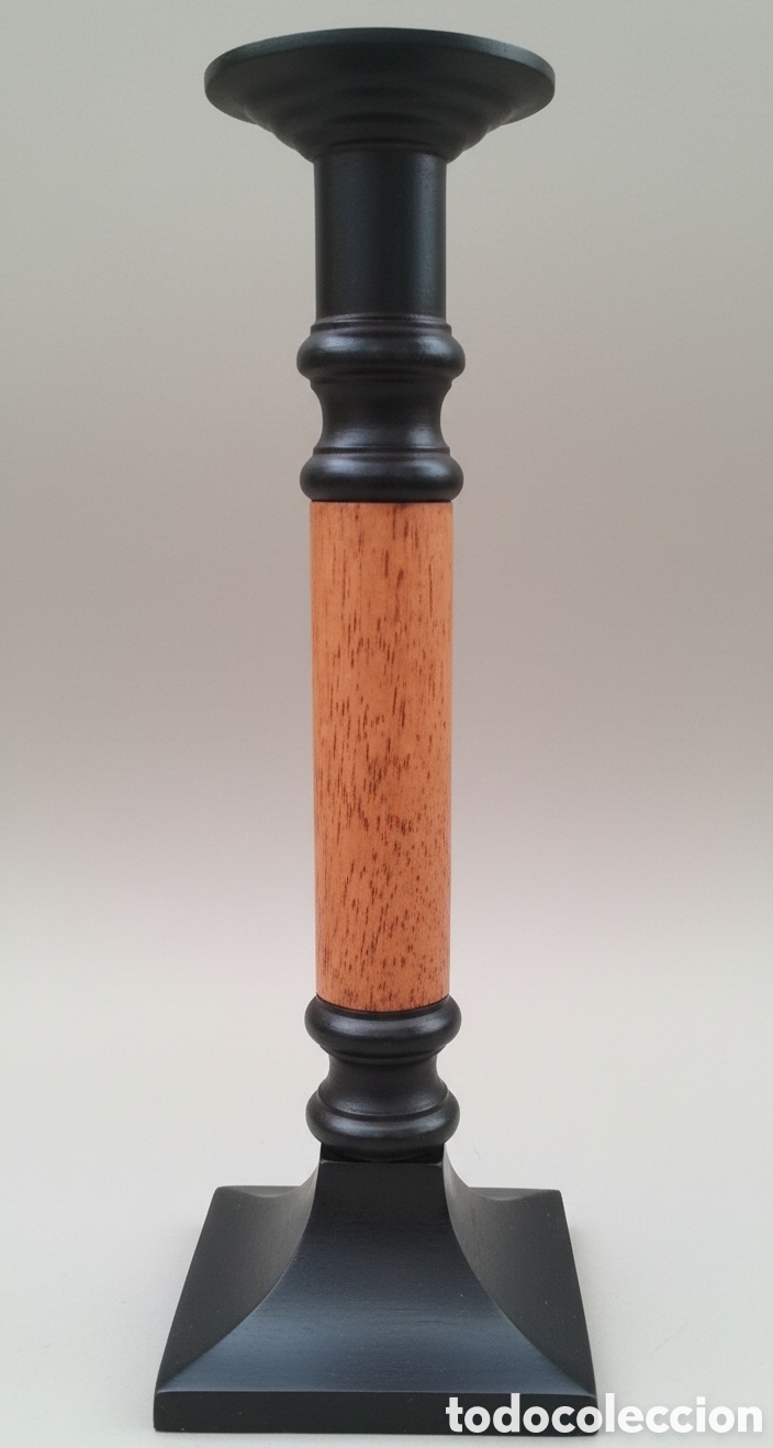Antig&uuml;edades: CANDELABRO - MADERA BRONCE - COMPRADO EN EL CORTE INGLES - C. 1980 - - Foto 3