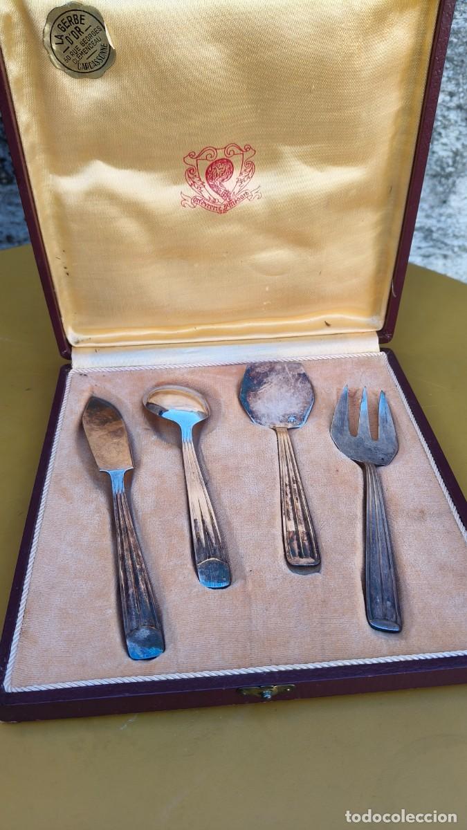 Antig&uuml;edades: Coffret &agrave; dessert banado de plata - Foto 1