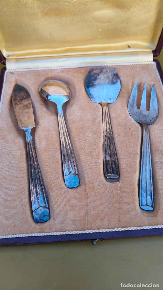 Antig&uuml;edades: Coffret &agrave; dessert banado de plata - Foto 2