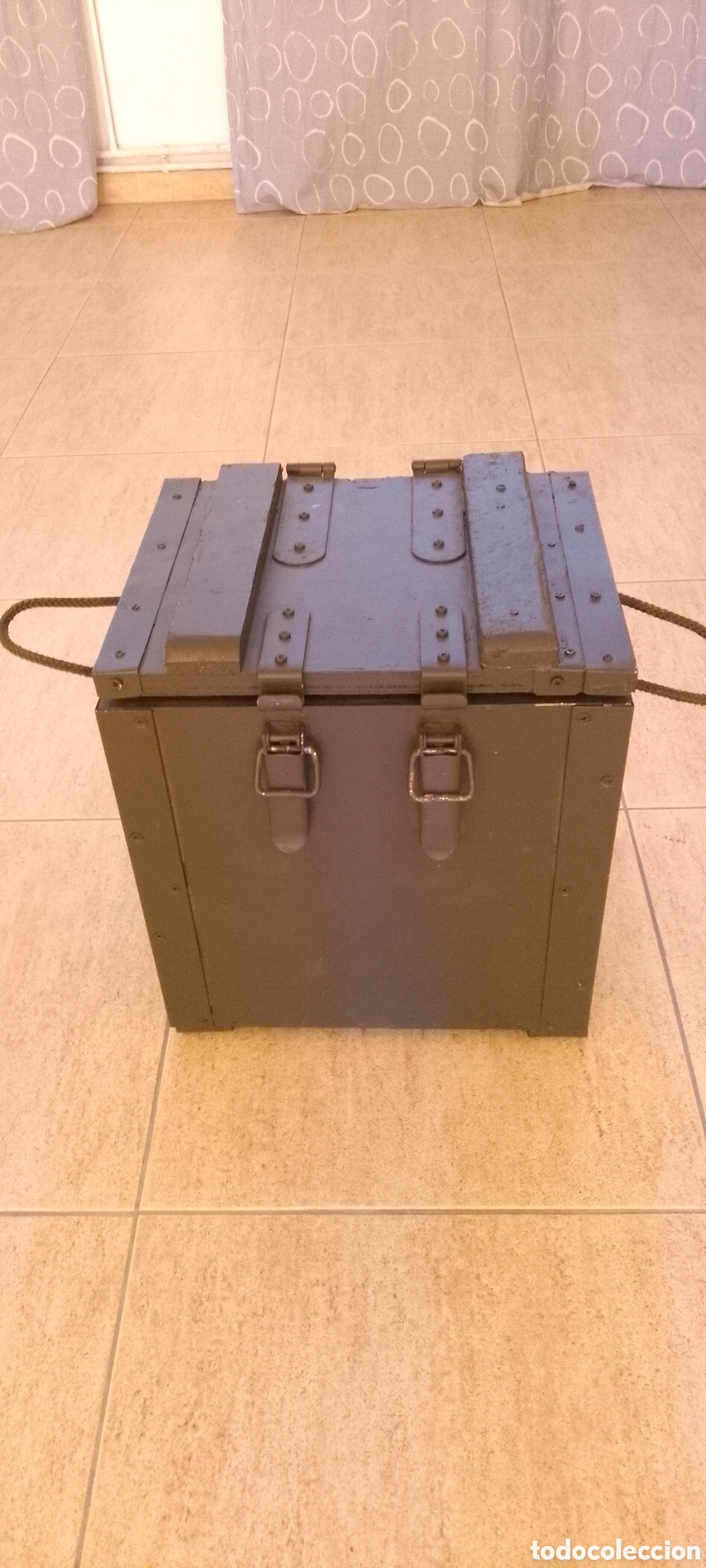 Antig&uuml;edades: Caja de municion militar de madera - Foto 1