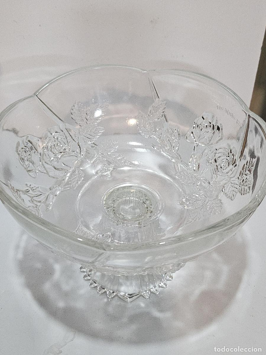 Antig&uuml;edades: frutero de cristal vintage - Foto 2