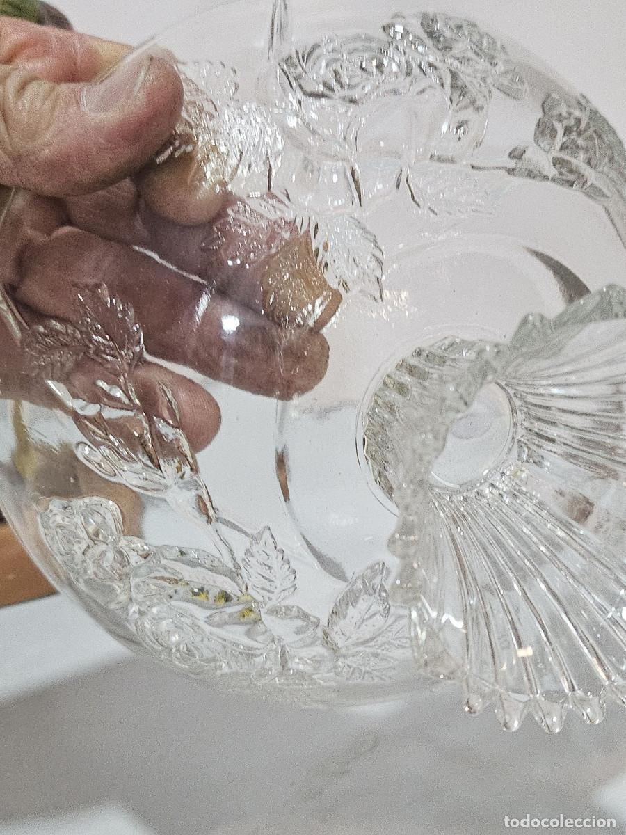 Antig&uuml;edades: frutero de cristal vintage - Foto 4