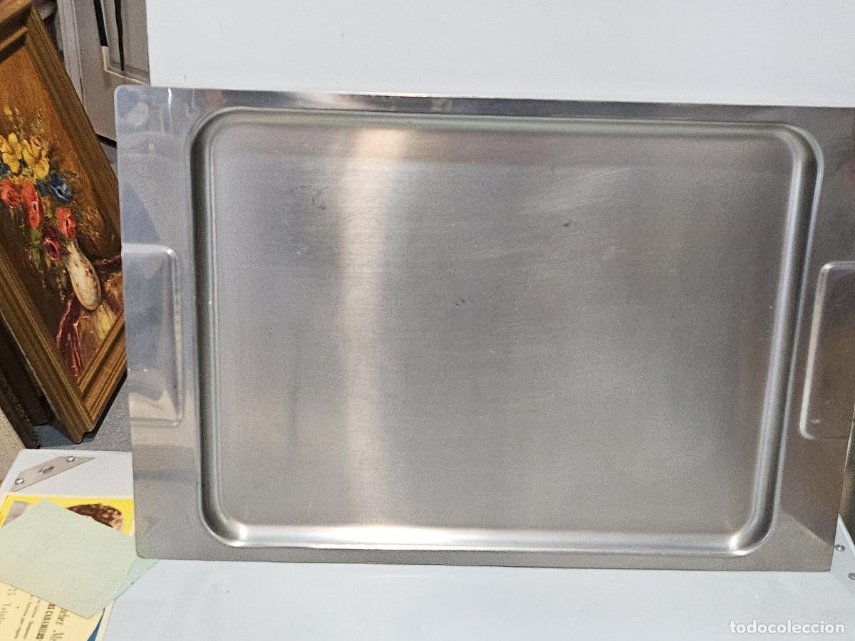 Antig&uuml;edades: bandeja de acero inoxidable - Foto 1
