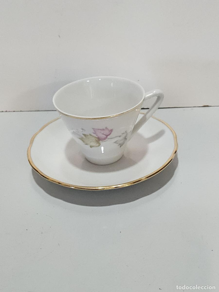Antig&uuml;edades: taza y plato de ceramica - Foto 1