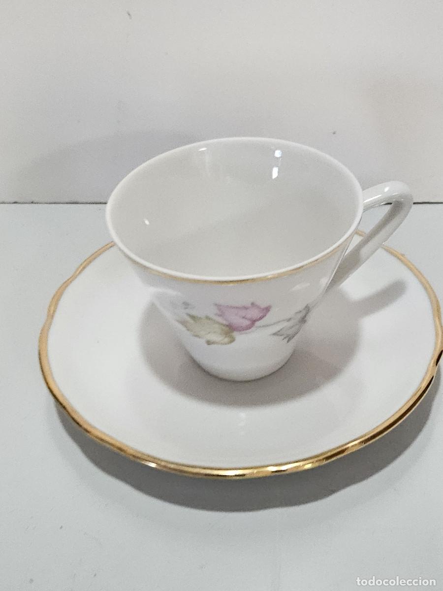 Antig&uuml;edades: taza y plato de ceramica - Foto 2