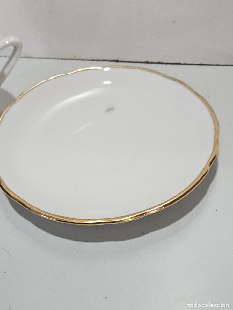 Antig&uuml;edades: taza y plato de ceramica - Foto 3