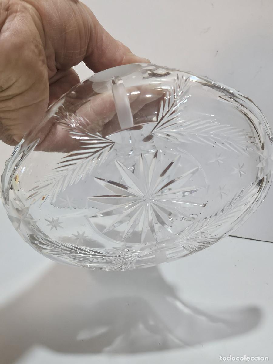 Antig&uuml;edades: cesto de cristal vicelados - Foto 5