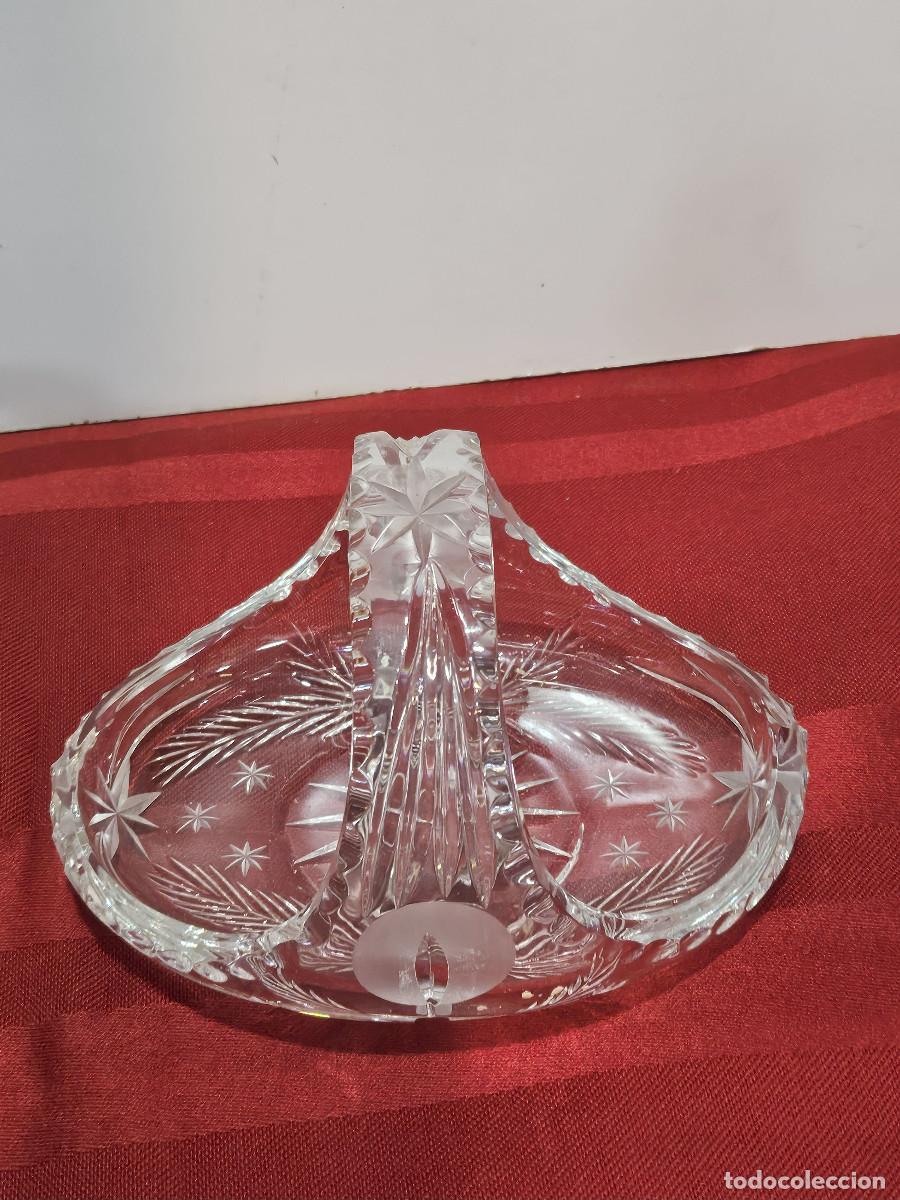 Antig&uuml;edades: cesto de cristal vicelados - Foto 6