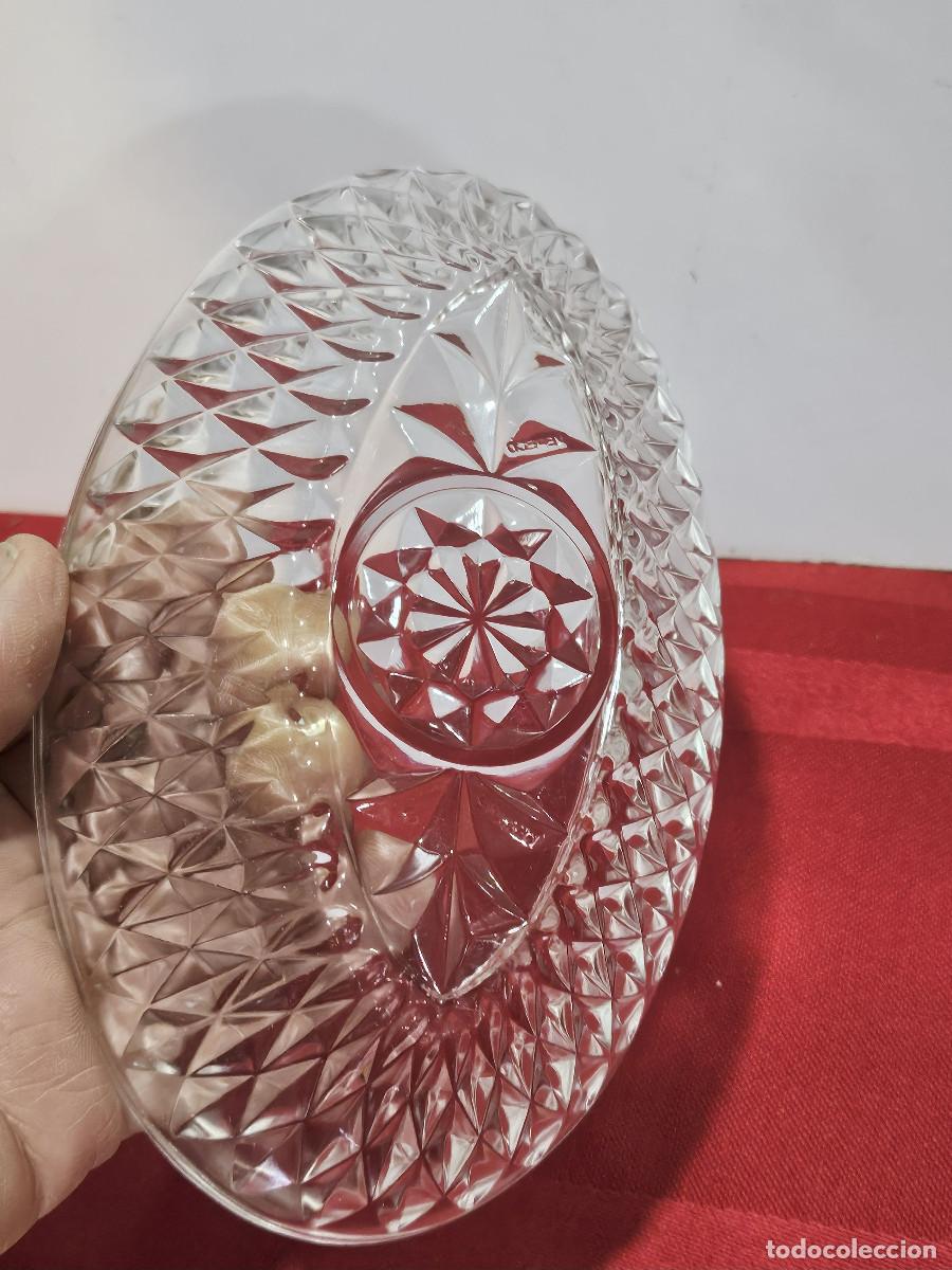 Antig&uuml;edades: bandeja de cristal labrado - Foto 3