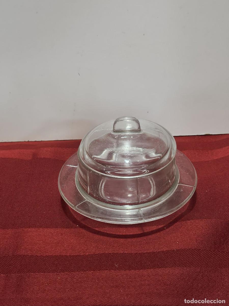 Antig&uuml;edades: azucarero de cristal vintage - Foto 1