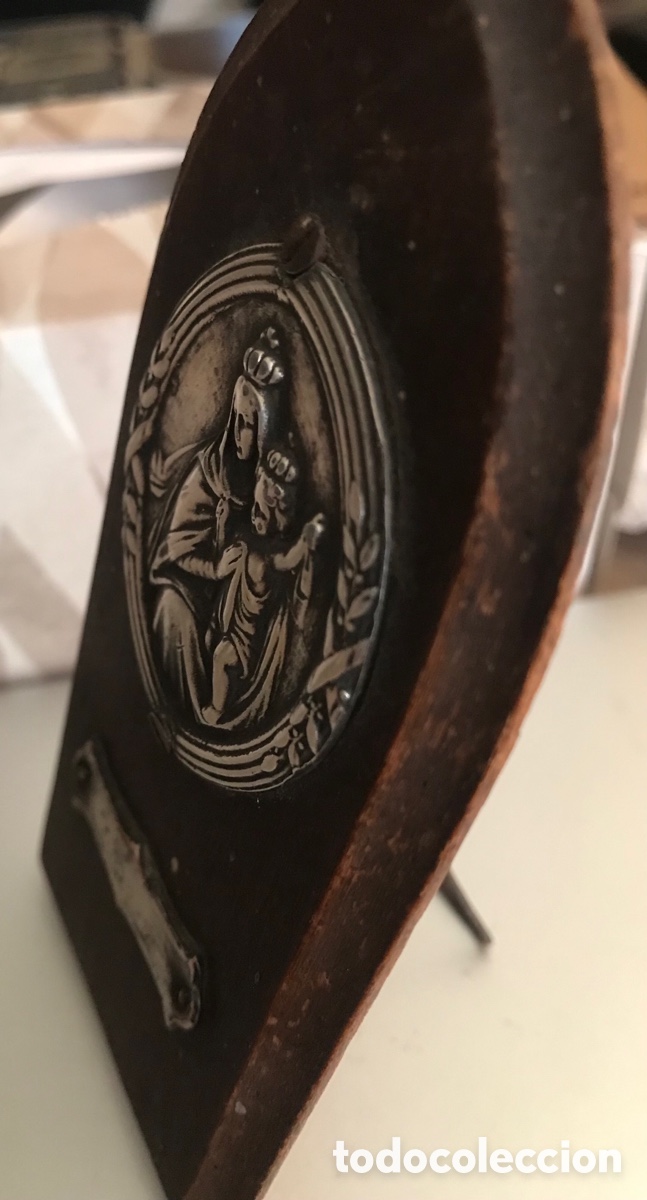 Antig&uuml;edades: Placa devocional Virgen del Carmen - Foto 2