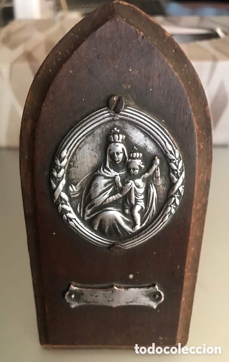 Antig&uuml;edades: Placa devocional Virgen del Carmen - Foto 1