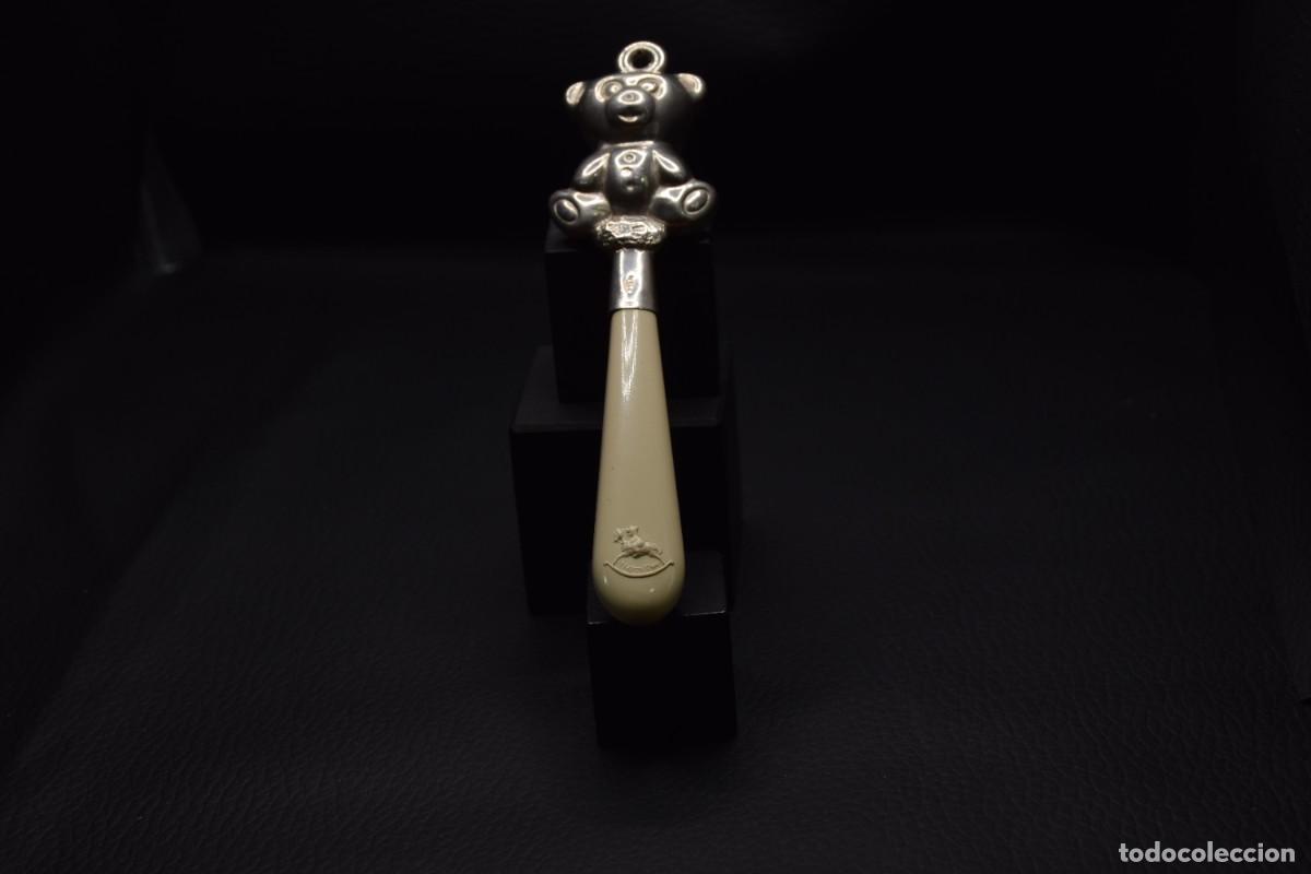 Antig&uuml;edades: sonajero de plata Pedro Duran - Foto 1