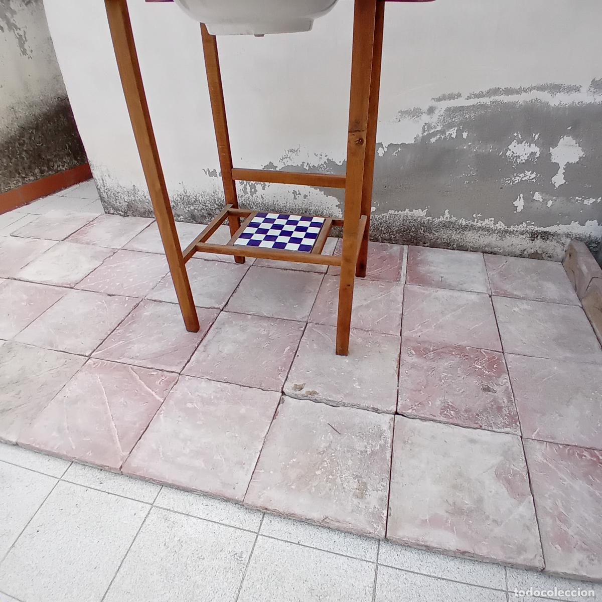 Antig&uuml;edades: ANTIGUO LAVABO PALANGANERO EN MADERA - Foto 5