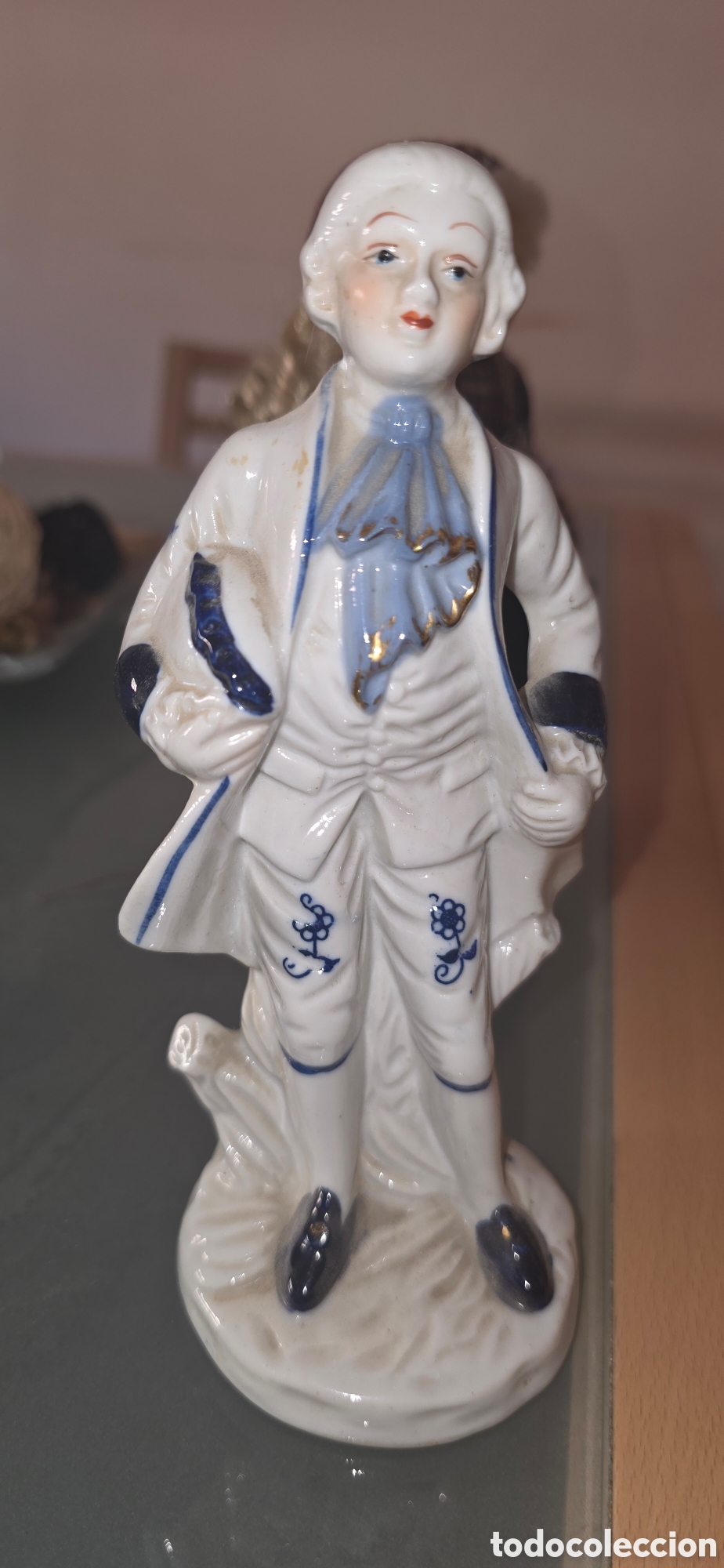 Antig&uuml;edades: Pareja de porcelana de &eacute;poca - Foto 2