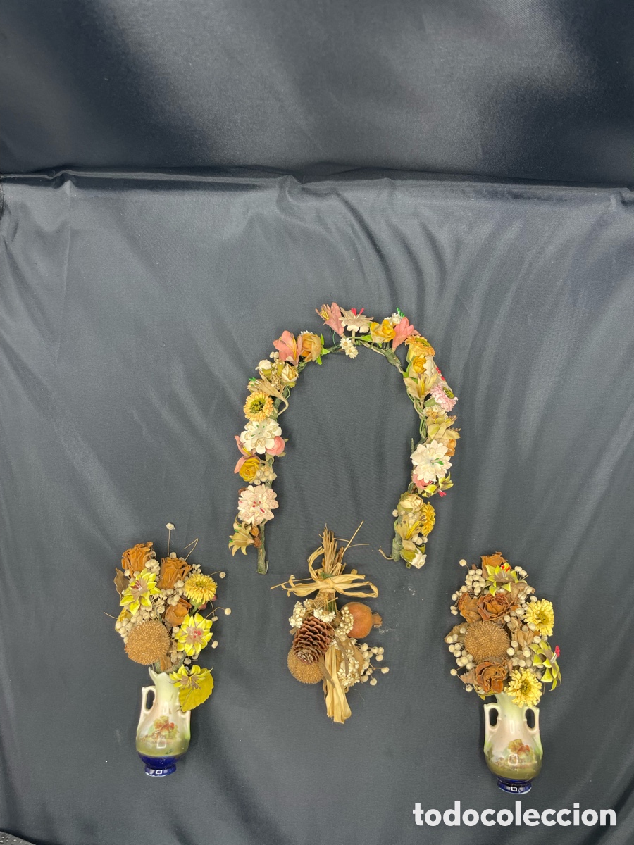 Antig&uuml;edades: Arreglo floral de urna - Foto 2