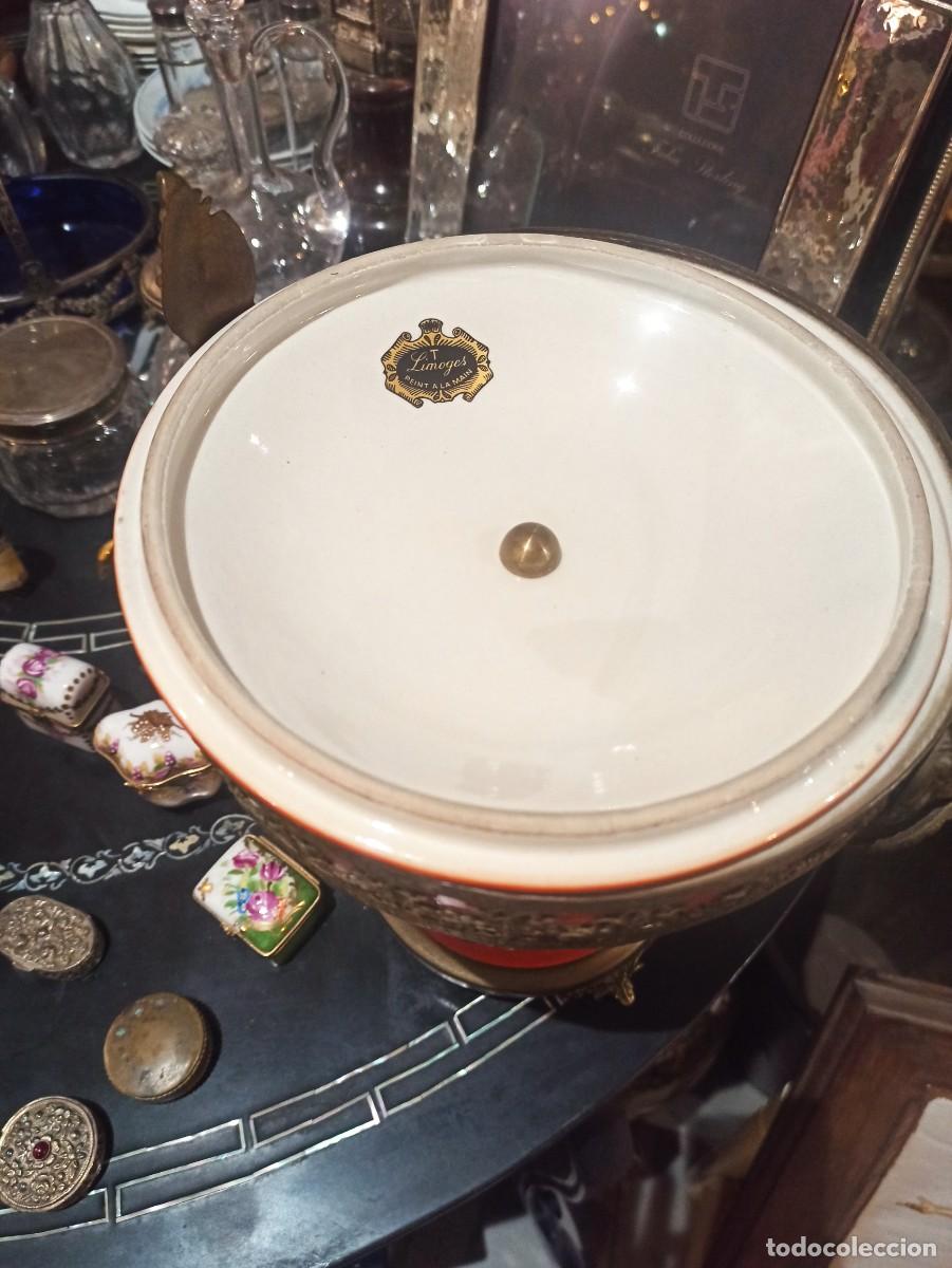 Antig&uuml;edades: COPA DE PORCELANA LIMOGES - Foto 2