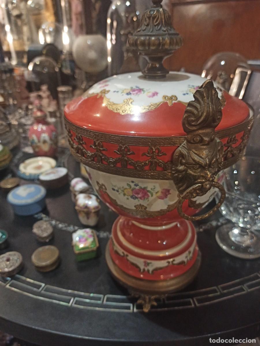 Antig&uuml;edades: COPA DE PORCELANA LIMOGES - Foto 5