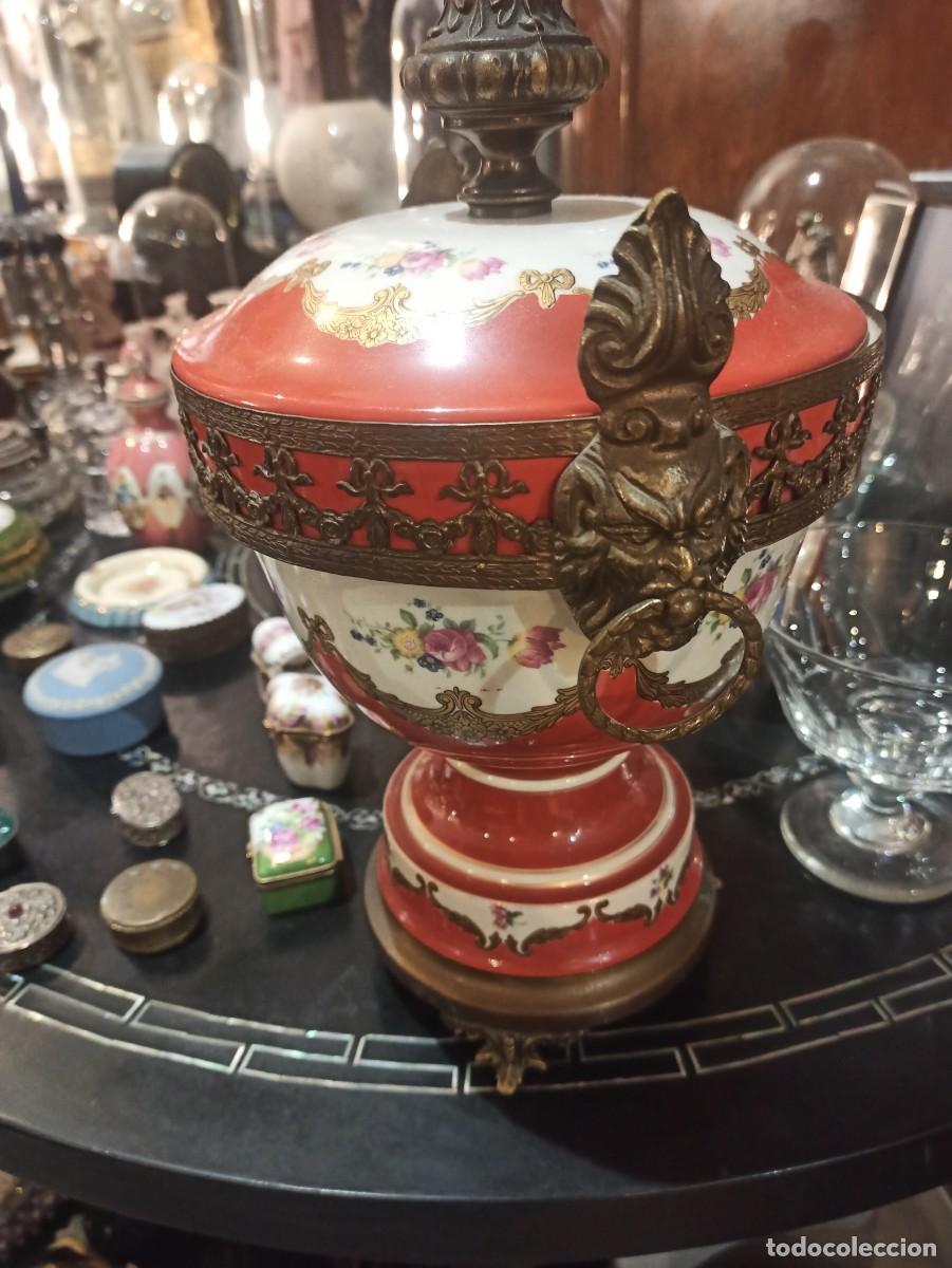 Antig&uuml;edades: COPA DE PORCELANA LIMOGES - Foto 6